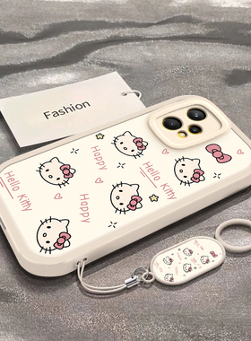 适用于真我Q5手机壳RealmeQ5Pro新款RMX3666全包防摔Q5x保护套真我Q5i情侣男女款小清新彩色凯蒂猫头专用外壳