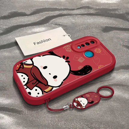 适用于华为Nova4手机壳新款VCE-AL00全包防摔新年烟花帕恰狗保护套nova4e红色喜庆男女款国潮ins风专用外壳