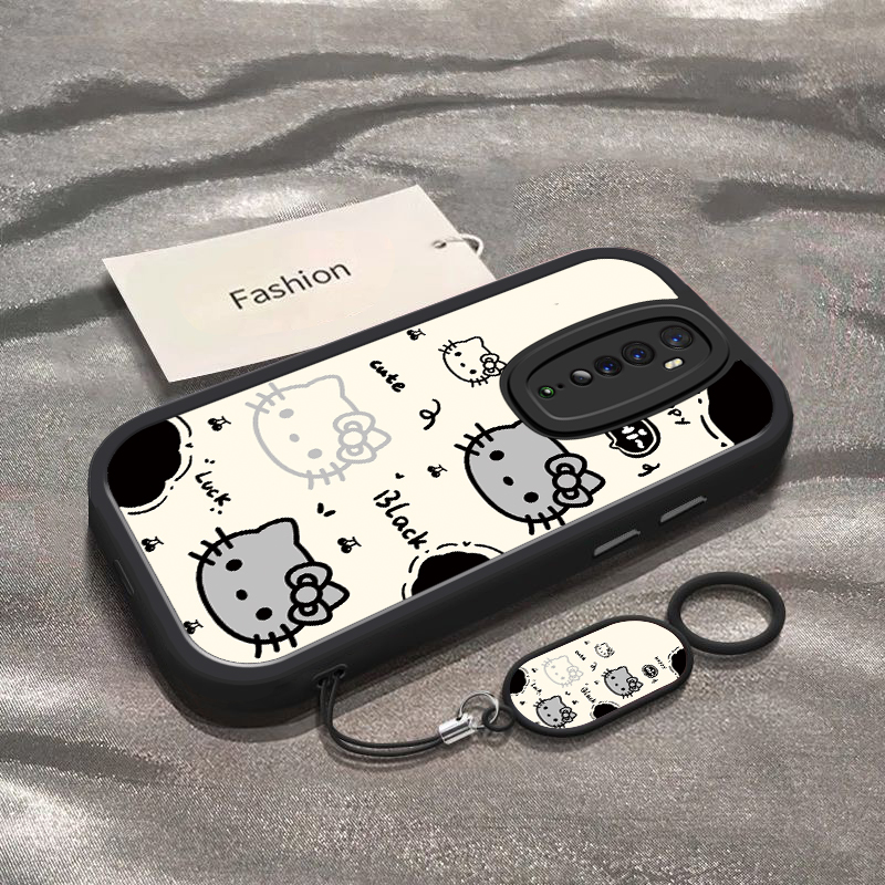 适用于OPPOReno2手机壳OPPOReno2z新款CPH1907全包防摔保护套RenoZ男女款oppo可爱黑白凯蒂猫头ins风专用外壳