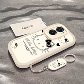 暗黑凯蒂猫适用于vivoY77手机壳新款 V2219A全包防摔保护套Y77t可爱搞怪男女款 viviY77e卡通小众ins风专用外壳