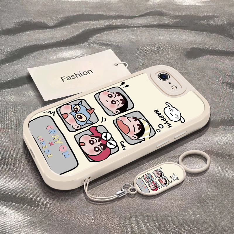 四宫格小新适用于苹果Se4手机壳iPhoneSe3新款苹果Se2全包防摔保护套AppleSE可爱男女款卡通ins风专用外壳