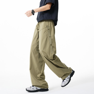 Fearless Land春夏新款休闲裤工装裤防泼水冰皮感潮牌休闲长裤