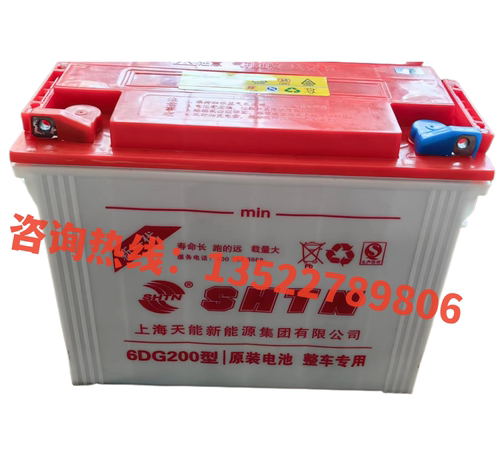 三轮车6DG200型上海天能水电池