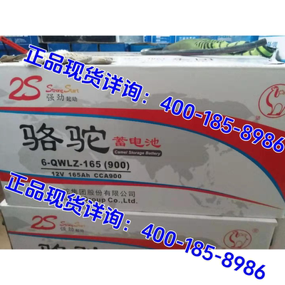 骆驼电瓶6-QWLZ-165(900)启动12V