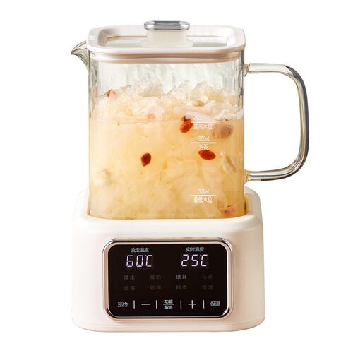 小型1L升养生壶煮茶壶110V220V伏煮茶器电热水壶黑花茶壶出口北美