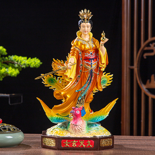 九天玄女神像九天圣母九天娘娘树脂佛像工艺品摆件12寸16寸19寸