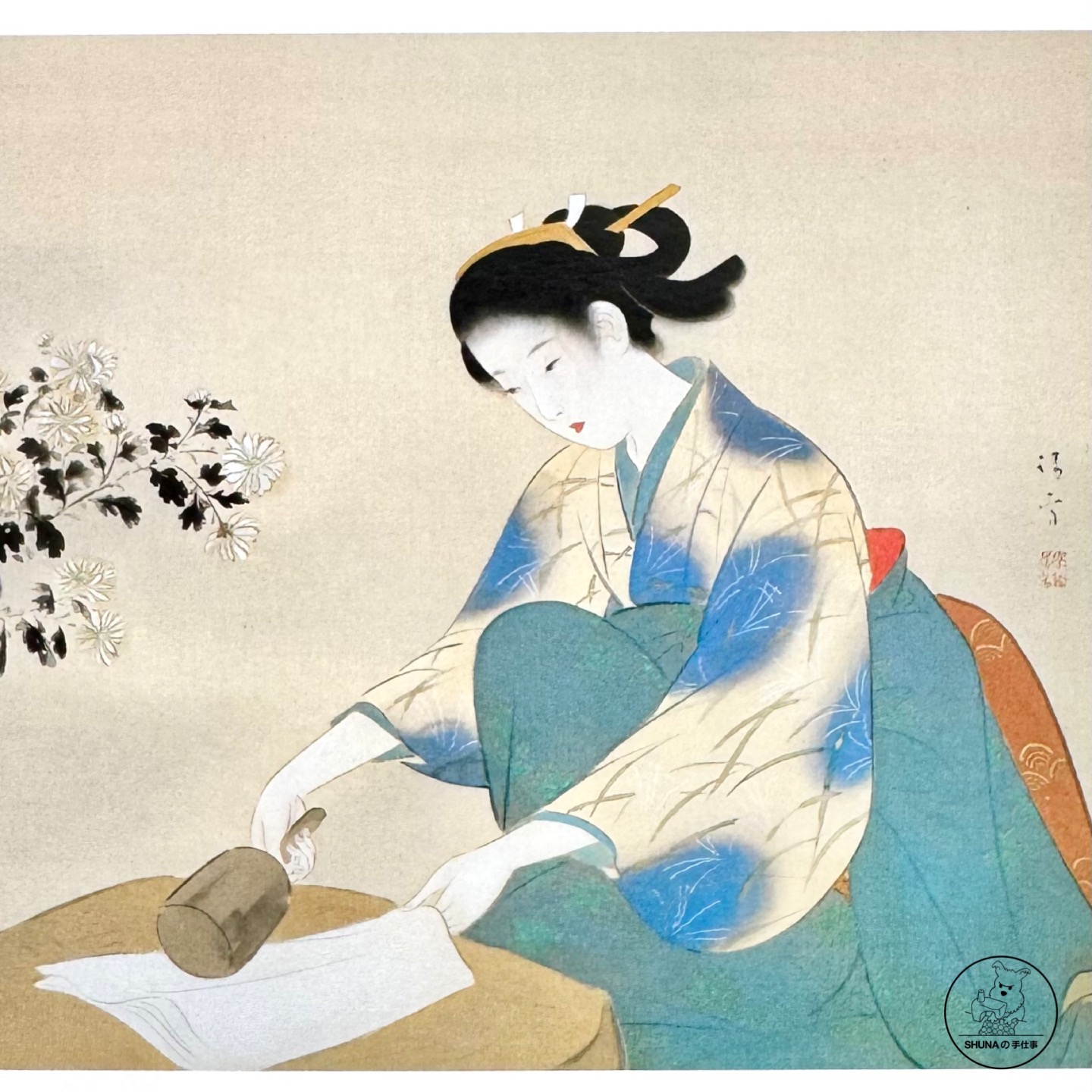 「SHUNA」恰似你的温柔 东方传统和风美人图鉴日本原版名画明信片