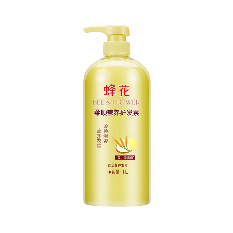 蜂花柔顺营养护发素(含小麦蛋白)IL干枯毛躁男女士润发乳