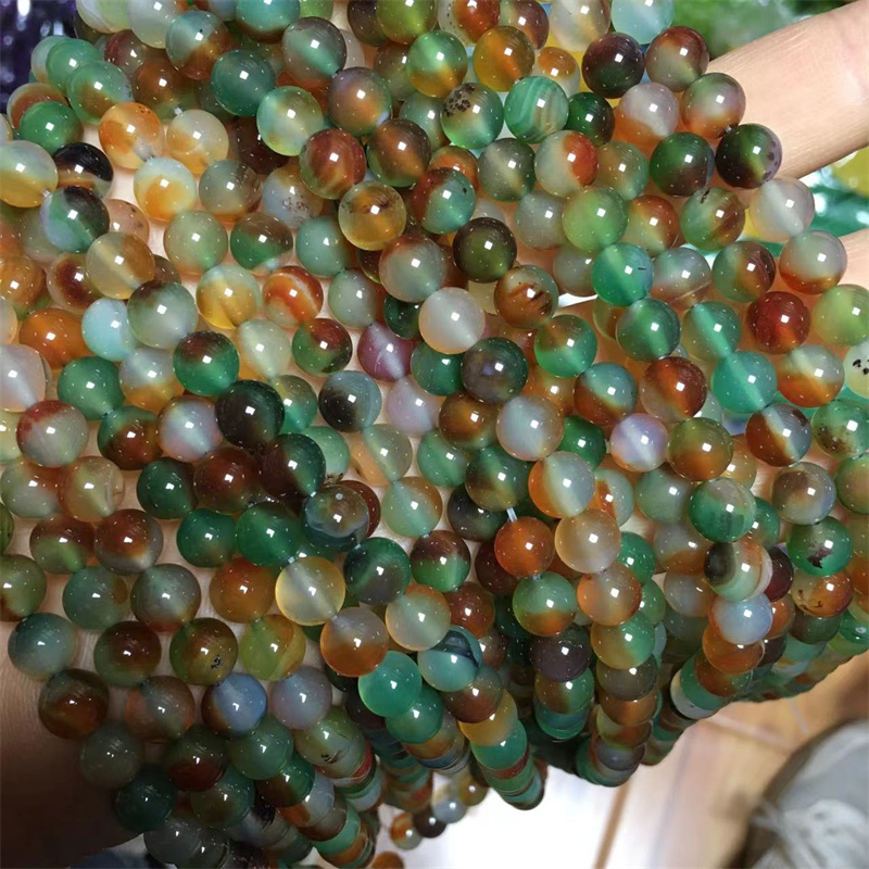 孔雀玛瑙散珠半成品隔珠