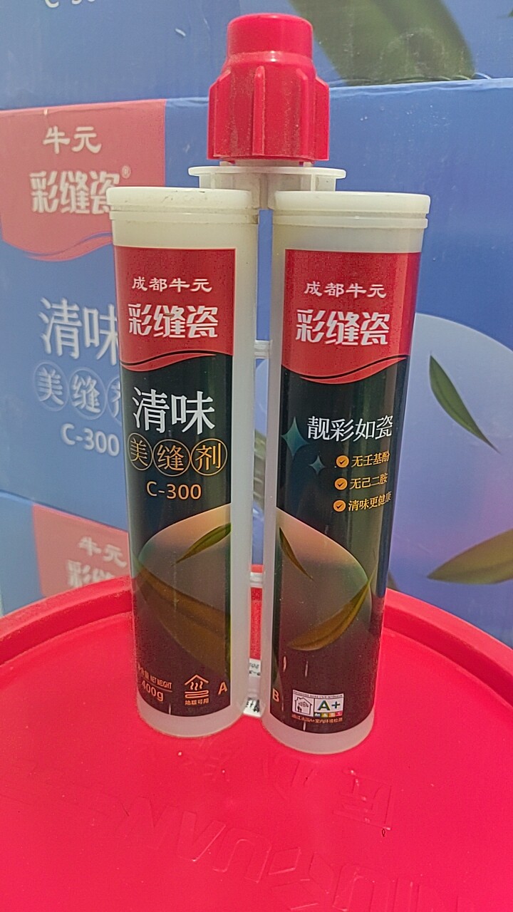 美缝剂成都牛元彩缝瓷清味C-3瓷砖胶