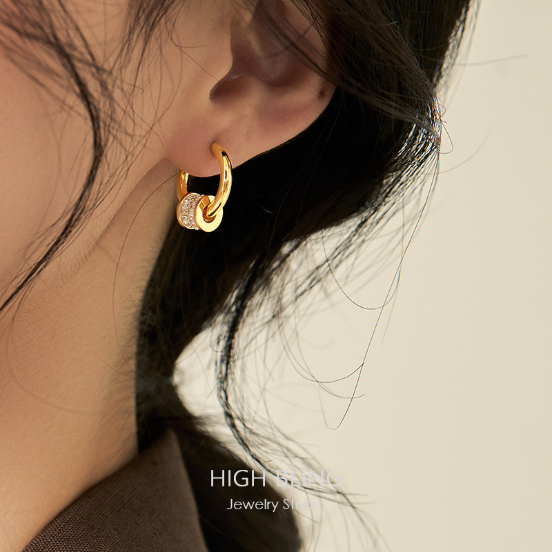 小众设计高级轻奢小蛮腰锆石耳圈耳饰无耳洞女蚊香盘耳夹气质时髦,饰品/流行首饰/时尚饰品新,耳夹,淘宝优惠券,粉丝福利购,淘宝优惠卷