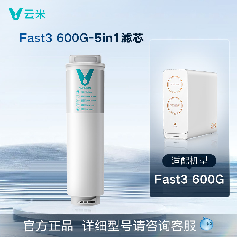 云米净水器滤芯Fast 3、Quick系列5in1复合滤芯Mee 400G