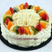 0蔗糖生日蛋糕木糖醇内坯低糖低脂 乳脂清淡型天然奶油北京同城送