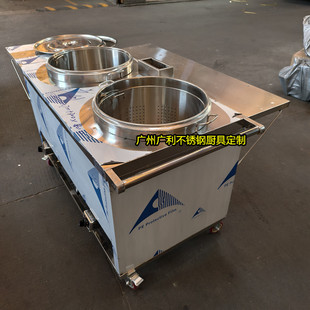 湖南麻辣双桶卤虾车专用龙虾摆摊多功能可移动单桶双桶卤虾灶餐车