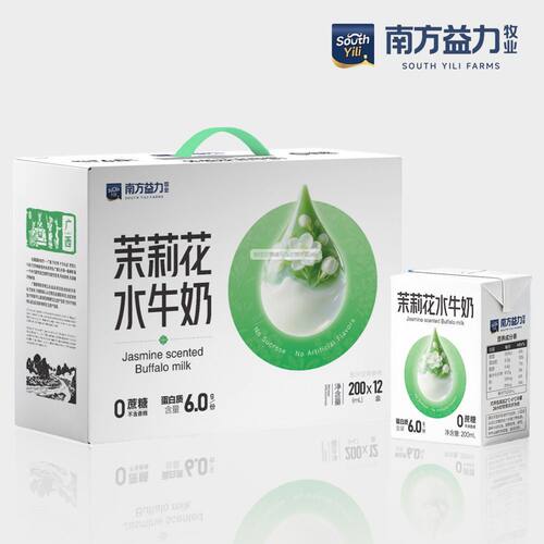 南方益力广西水牛奶茉莉花香横州茉莉水牛奶无蔗糖奶伯牙绝弦同款