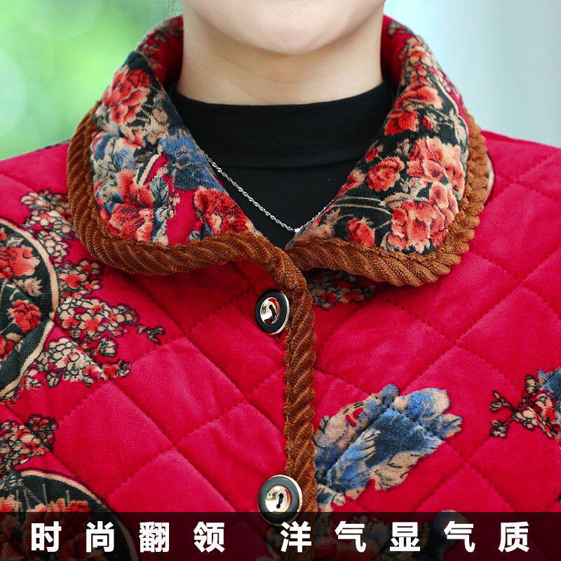 洋气中老年女士冬装印花