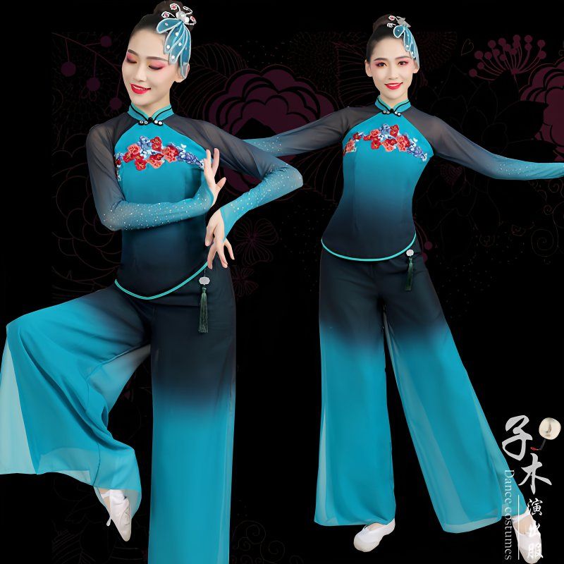 古典舞演出服女飘逸仙气