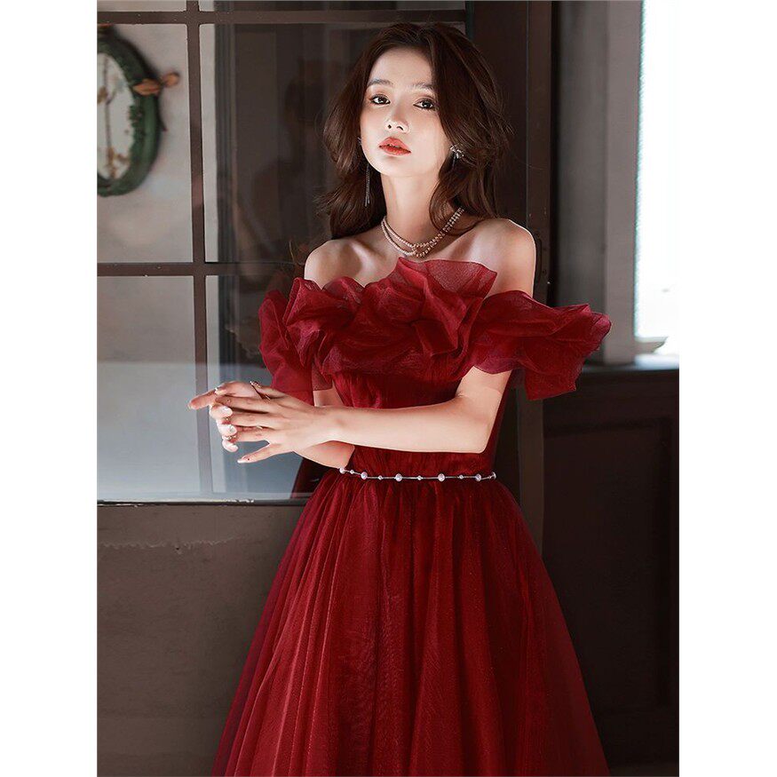 2025新款敬酒服新娘夏季结婚订婚回门晚礼服裙女平时可穿气质高雅