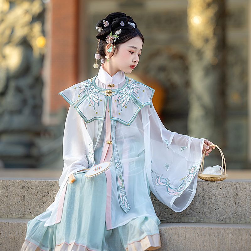 新款春秋古风儿童汉服套