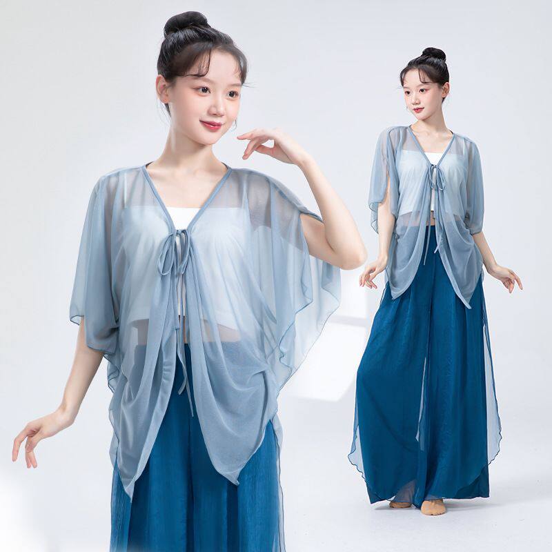 古典舞蹈服女蝙蝠袖显瘦