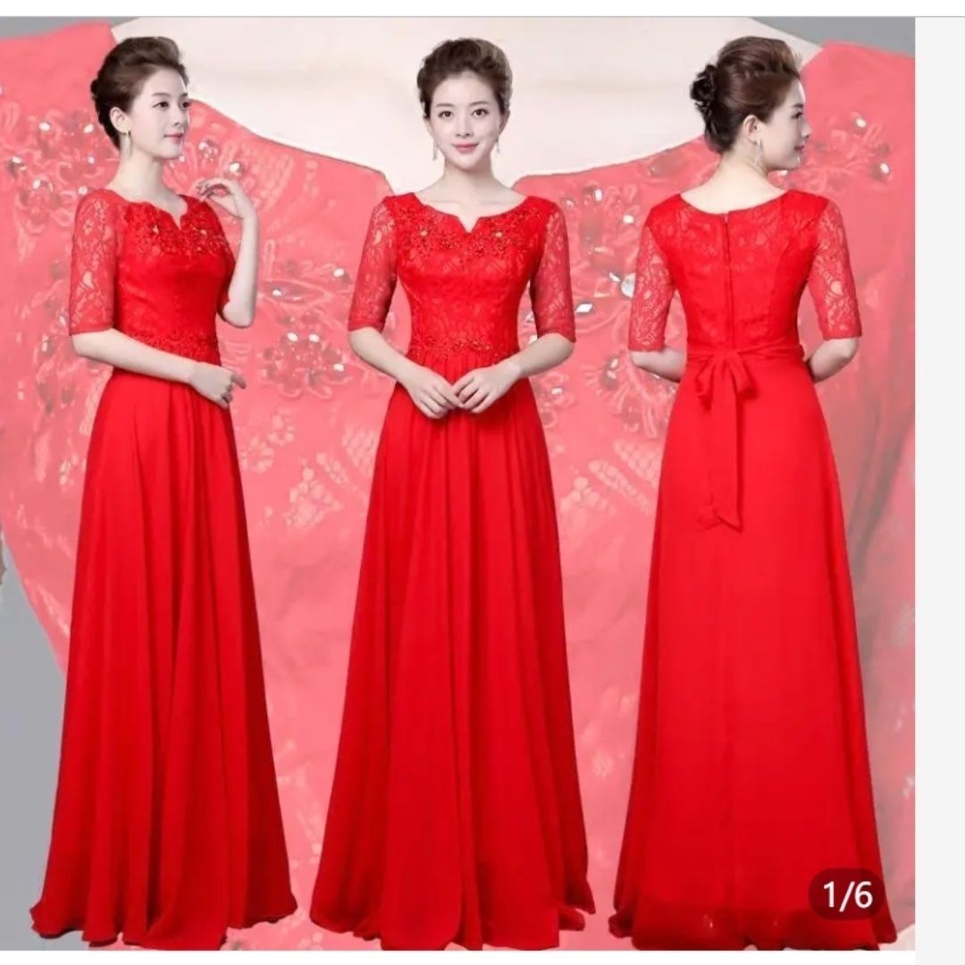 大合唱演出服女长裙成人