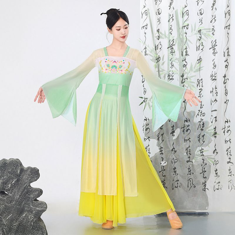 新款中国古典舞蹈服女飘
