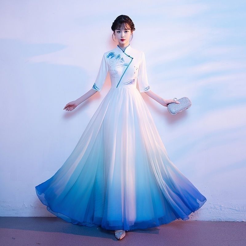 合唱团演出服服装长裙新