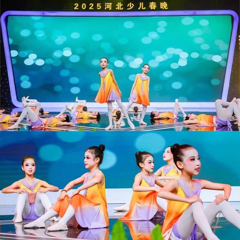六一桃李杯沐光而行表演舞蹈服中小学生合唱服儿童演出服现代舞裙