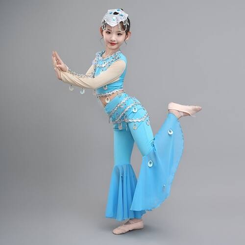 儿童鱼悦舞蹈服演出服跃