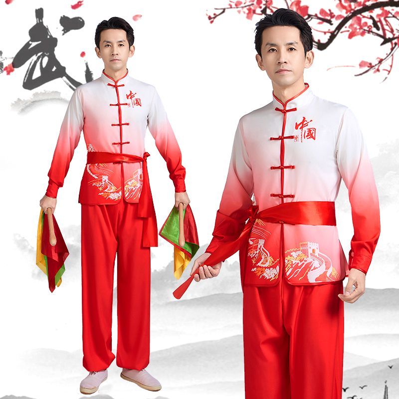 新款服装打鼓演出服舞龙