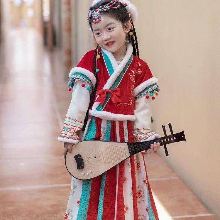 女童汉服秋冬款儿童少数