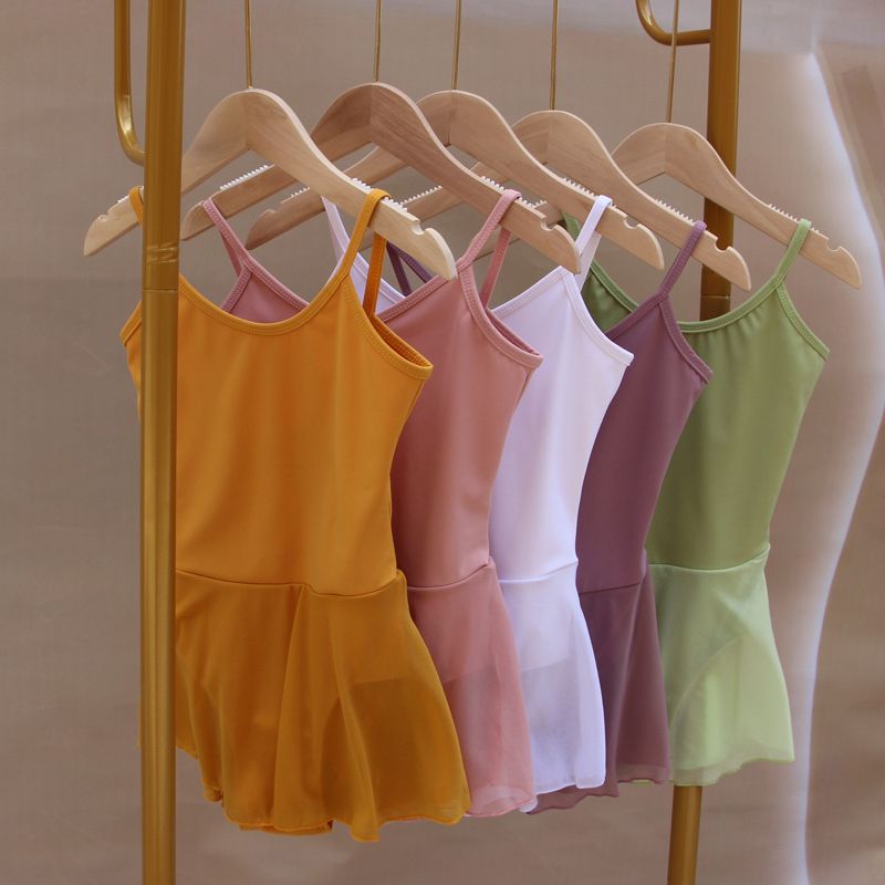 儿童舞蹈服女童夏季吊带