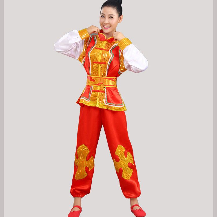 新款打鼓服秧歌服装民族