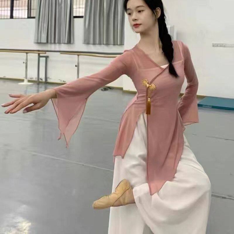古典身韵纱衣舞蹈服形体