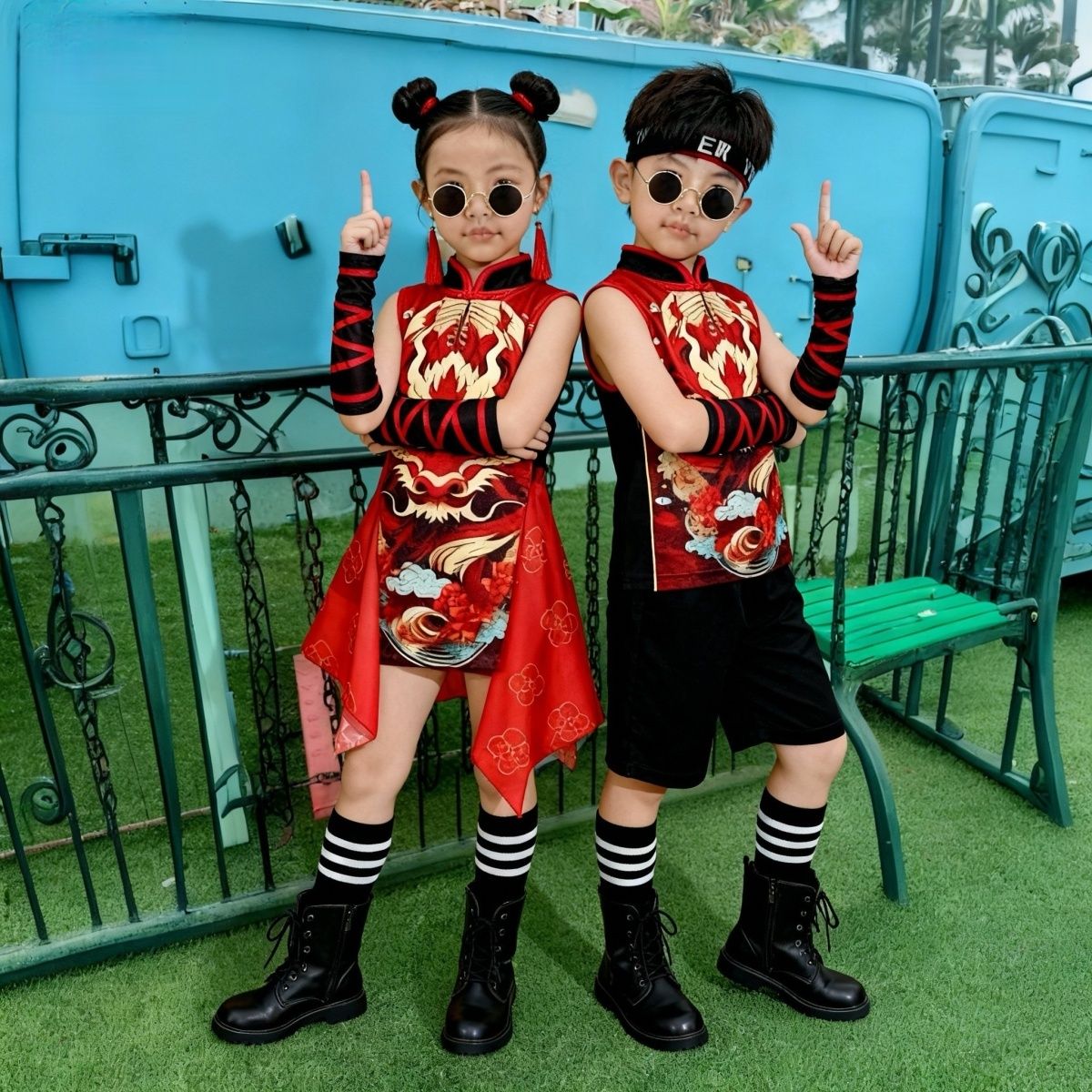 儿童六一演出服爵士舞服