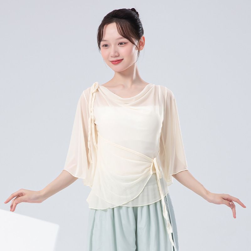 古典舞纱衣女短袖蝴蝶成