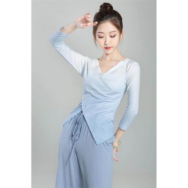 现代舞蹈服装练功服渐变