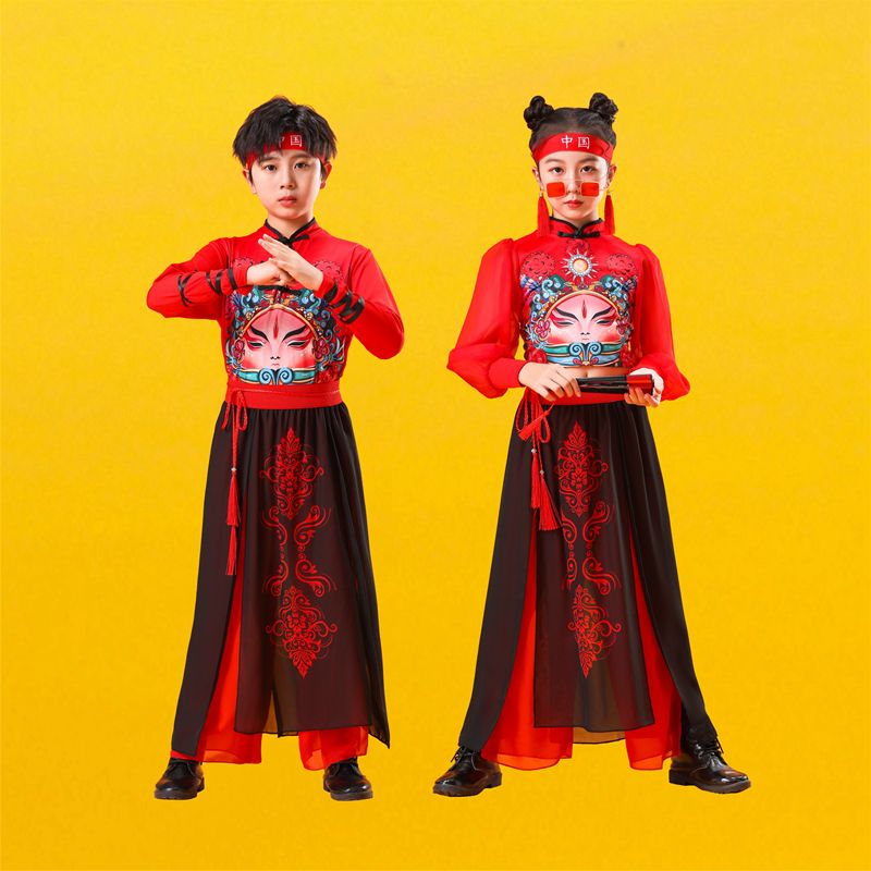女童国潮中国风演出服儿