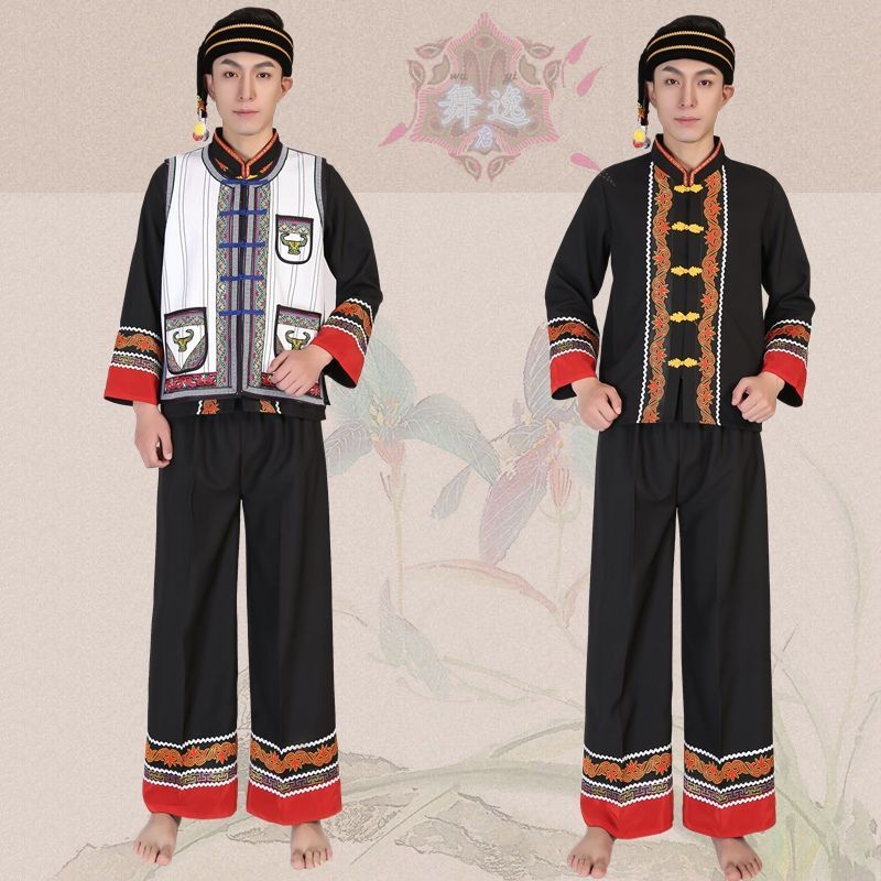 彝族服装男款凉山火把节