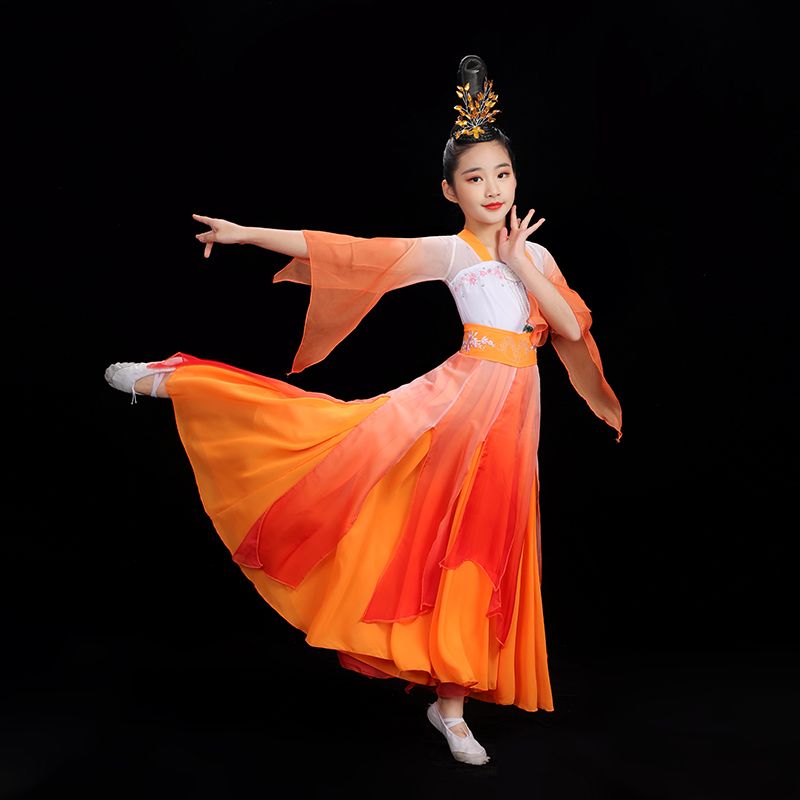 儿童古典舞演出服女童飘