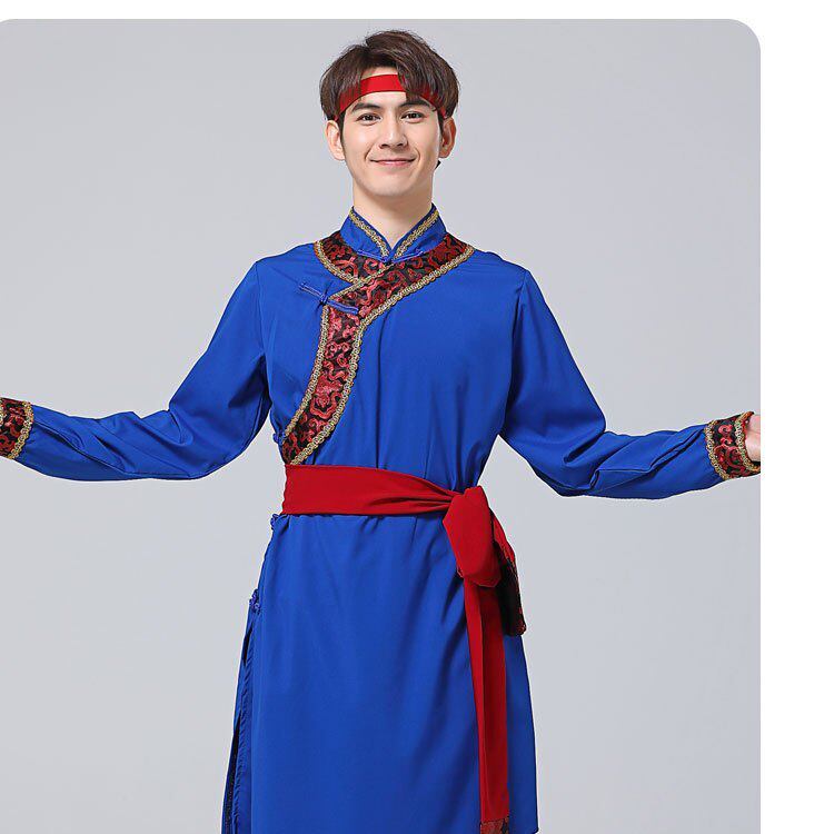 蒙族舞蹈蒙古舞服装男表