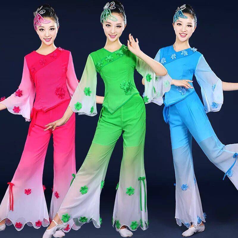 秧歌舞蹈服装演出服女成