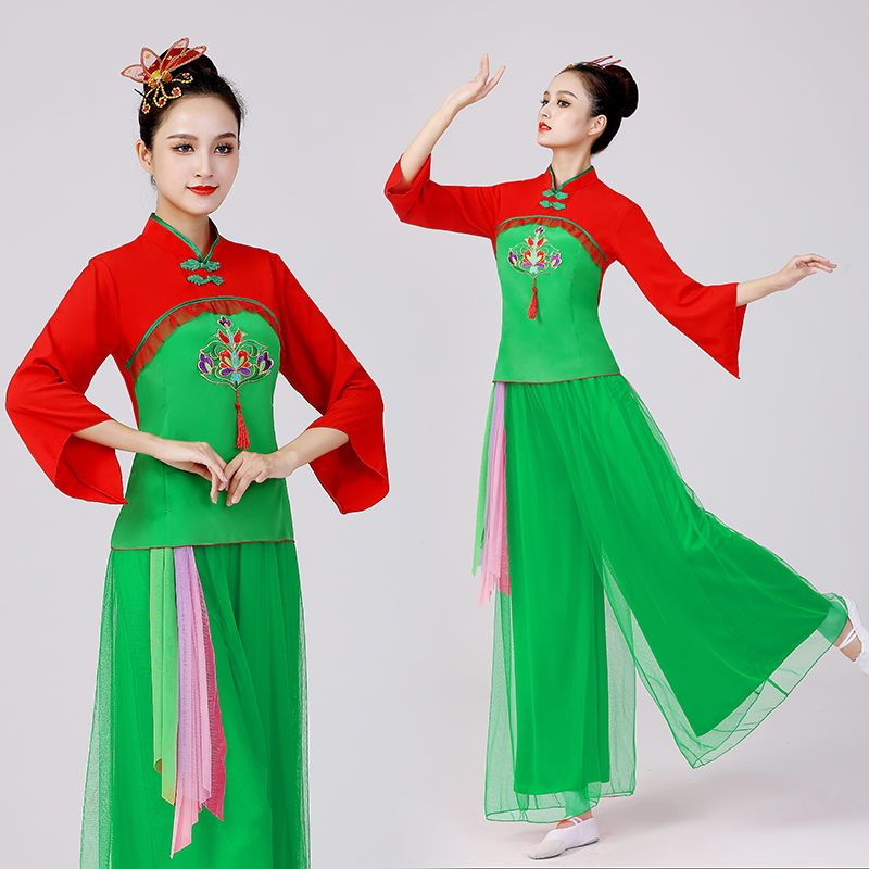 秧歌服女新款套装中老年