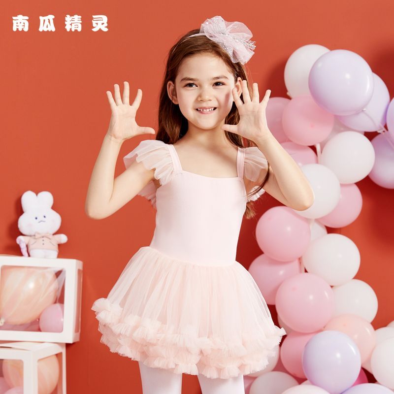儿童舞蹈服女童夏季短袖