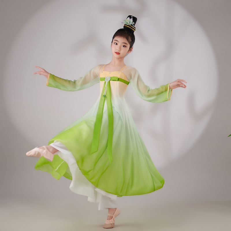 儿童古典舞演出服女童汉