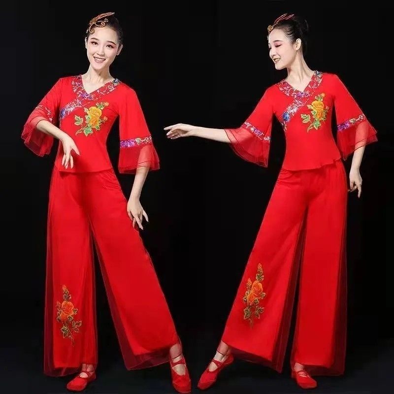 广场舞服装新款套装女民