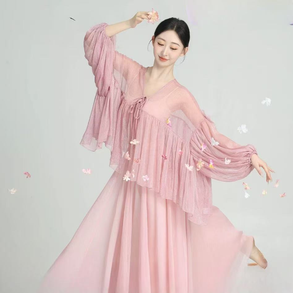 古典舞蹈服仙气宽松灯笼