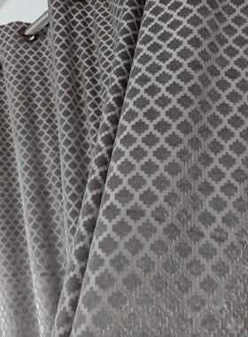 外贸成品窗帘梦幻纱银灰色半遮光窗帘落地卧室客厅遮光230x250cm