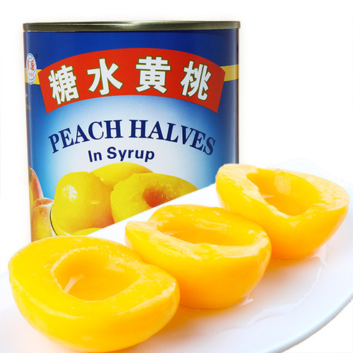 多国水果糖水黄桃罐头820 整箱 出口烘培罐头820克/罐 非易拉罐 - 封面