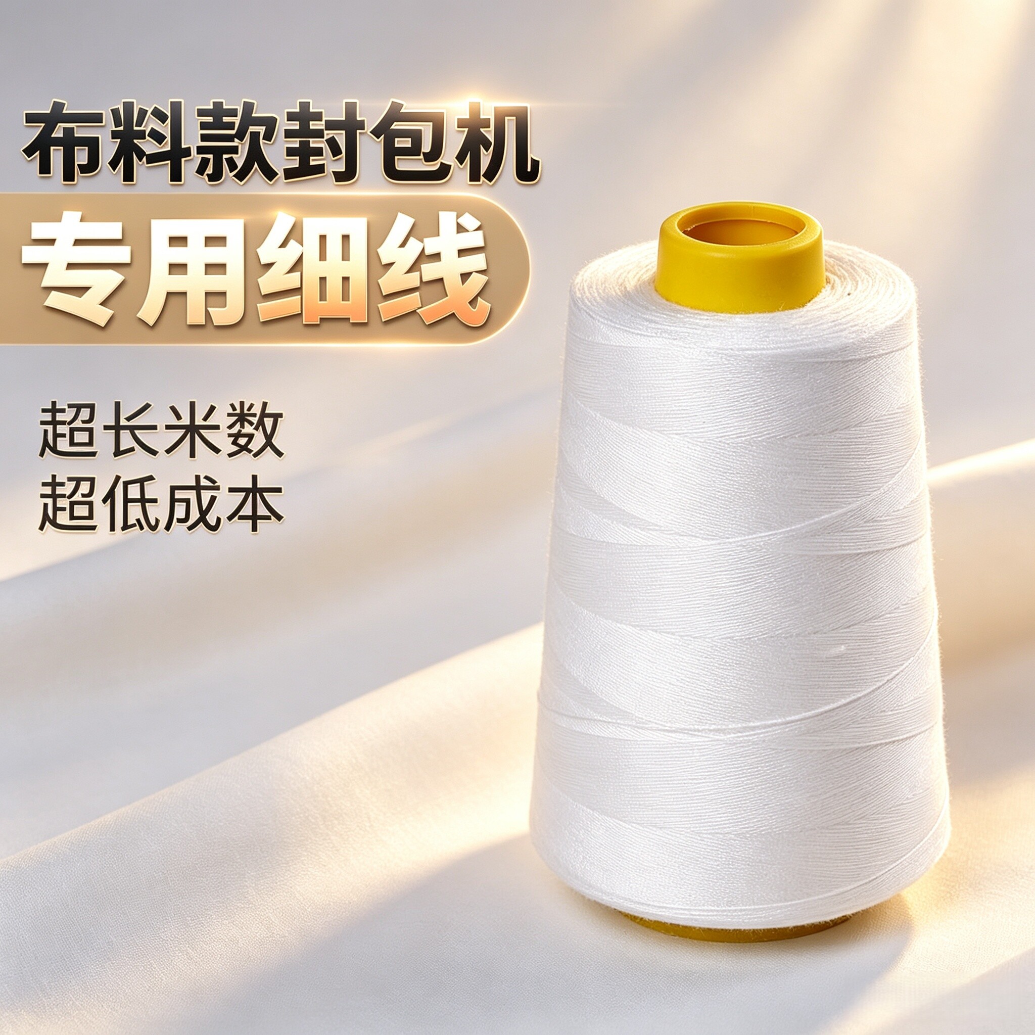 布料款细线封包机接布用红色条幅被子边缝口封口封边缝纫机线专用